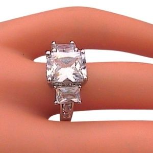 14k White Gold Filled White Topaz Ring (39)